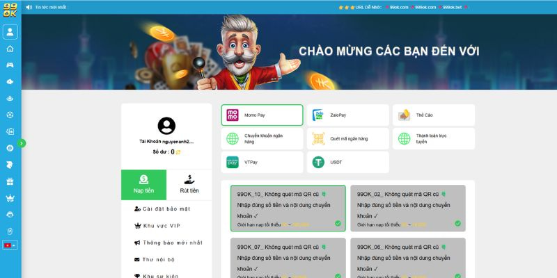99OK soundz.in ⭐️ Trang Chủ 99OK.COM Giải Trí Chính Thức 2026 31 Quy trình nạp tiền